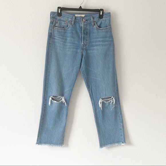 Levi’s Wedgie Raw Hem Jeans Size 29 - Picture 1 of 16